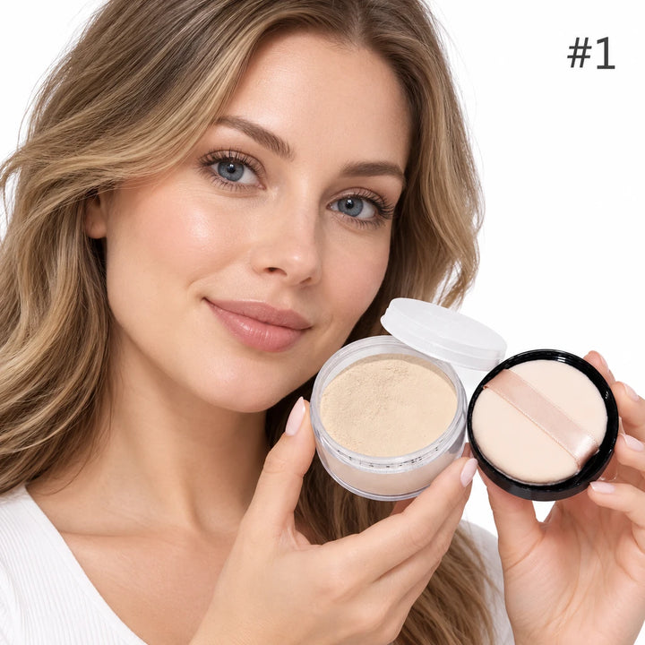 Adult model holding Soft Ivory (