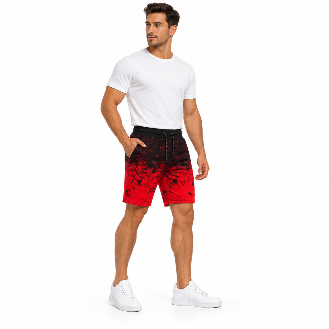 Red printed men&