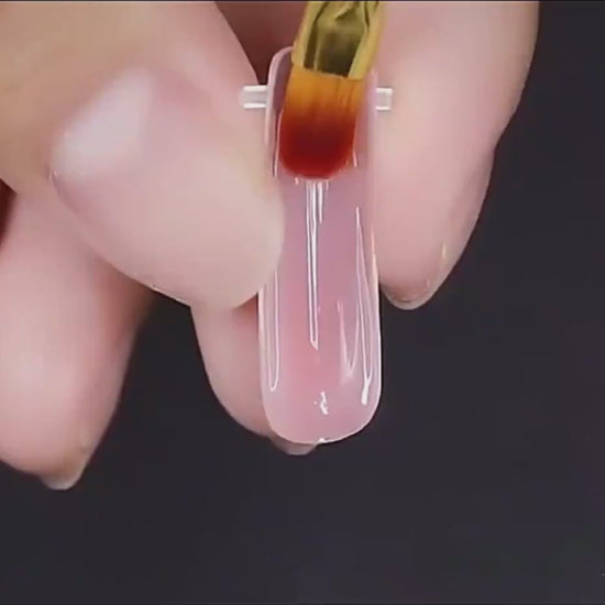 Professional gel extension system with UV LED lamp and comprehensive 18-piece grooming set
