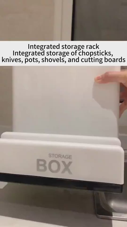 Tableware Storage Holder – maximize counter space with partitioned grids and knife slots