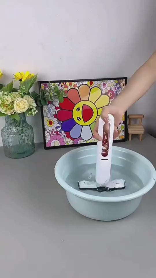 portable sponge mop cleaning glass surface streak free