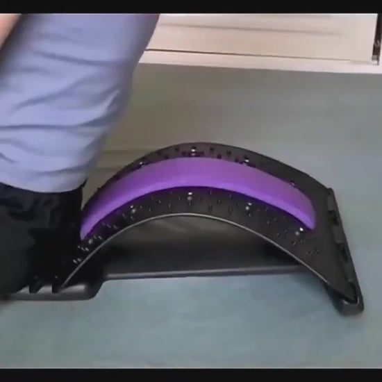 magnetotherapy back stretcher adjustable fitness spine support tool
