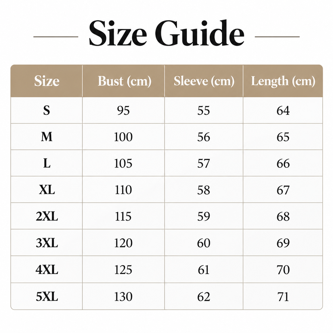 women fleece cotton padded jacket verified size guide S to 5XL
