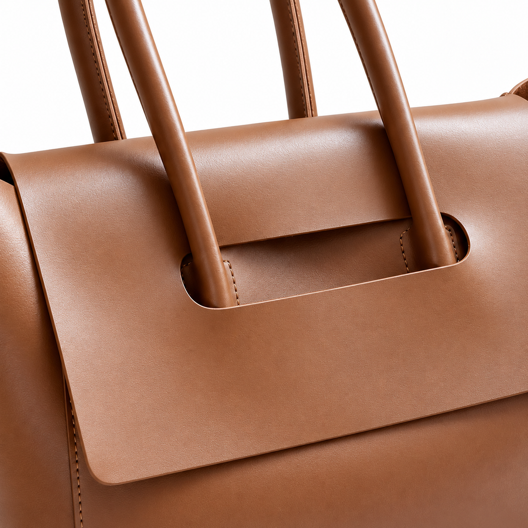 Close-up of the Brown tote&