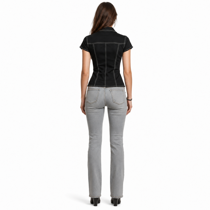 Full-body back view of women&