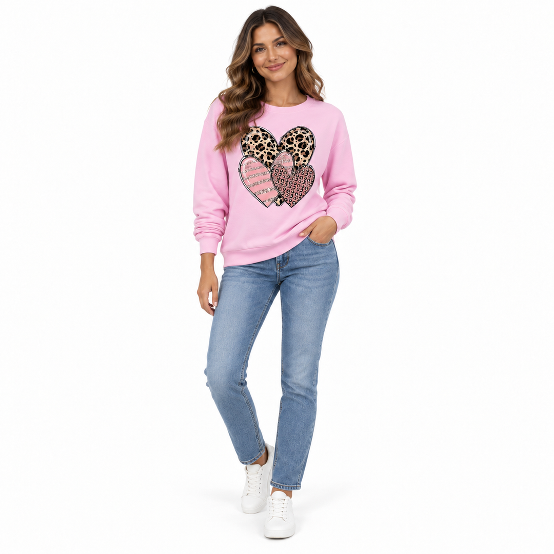Pink long sleeve women&