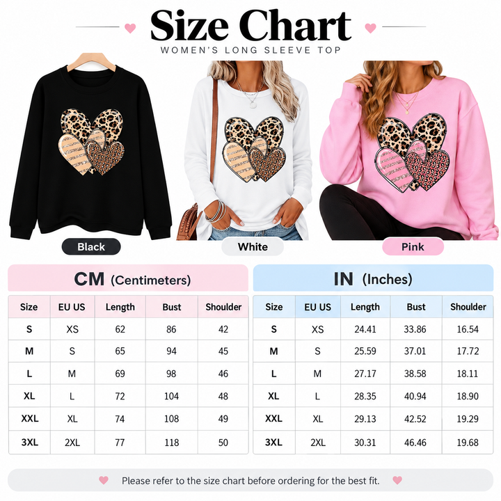 Size chart for the women&